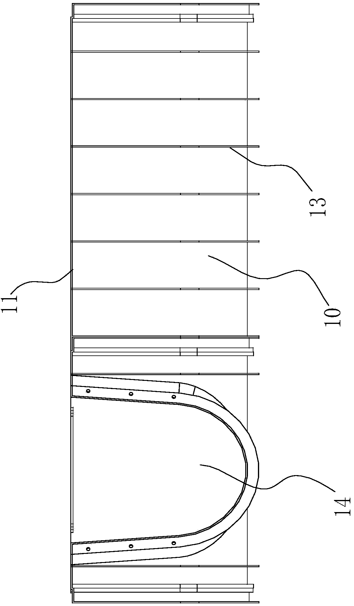 Polymer-material water conveying system and manufacturing and mounting method thereof