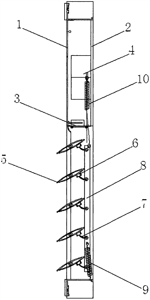 Ultra-thin positive pressure blowing valve structure