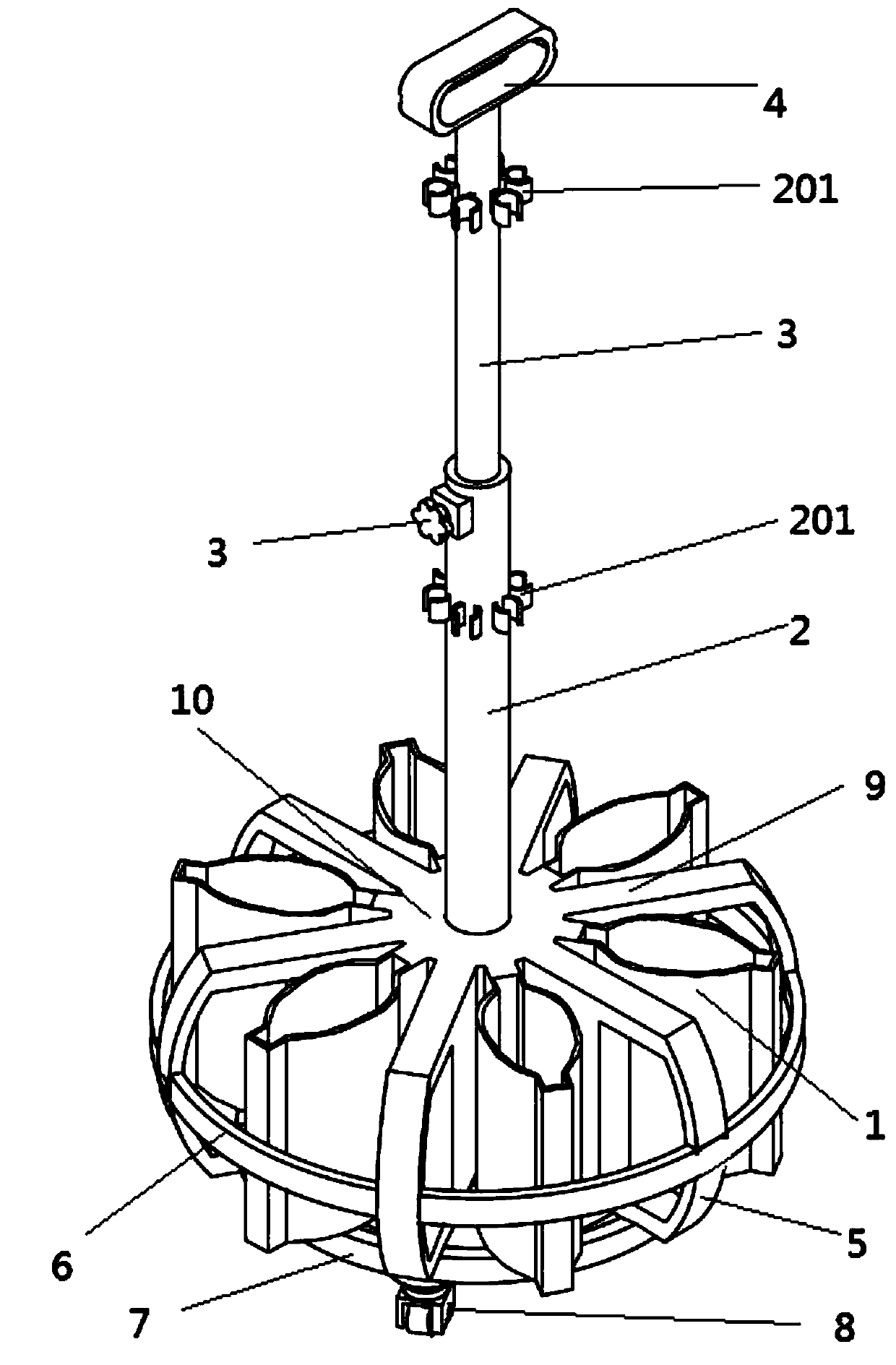 Fixing device for a drainage bag