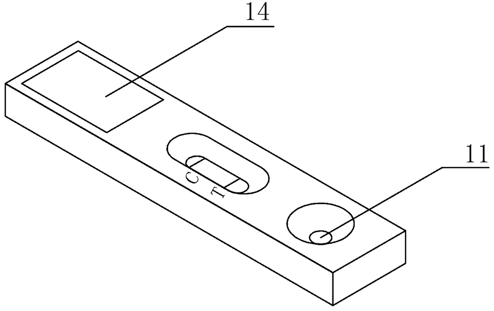 Device for reading medical detection kit