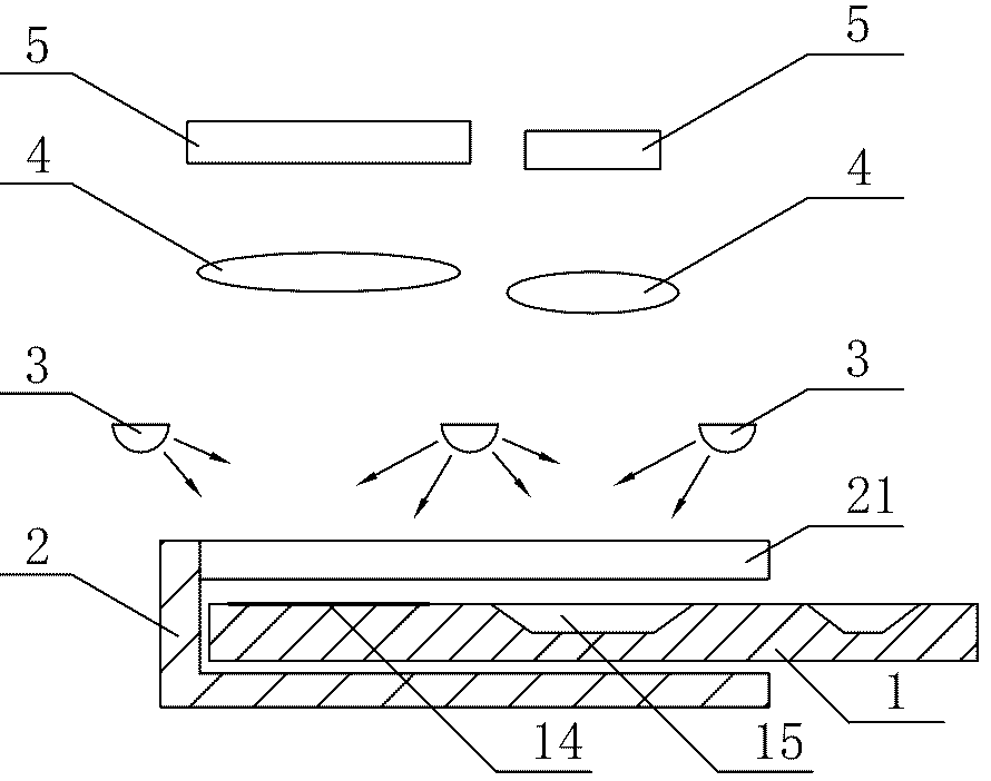 Device for reading medical detection kit