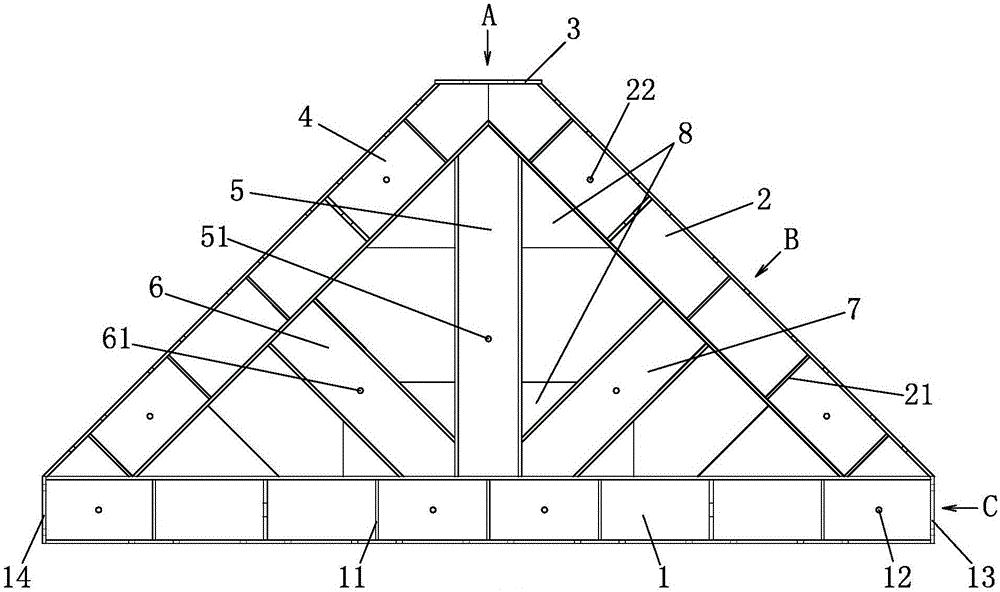 The supporting transfer part of the internal support system of the foundation pit support