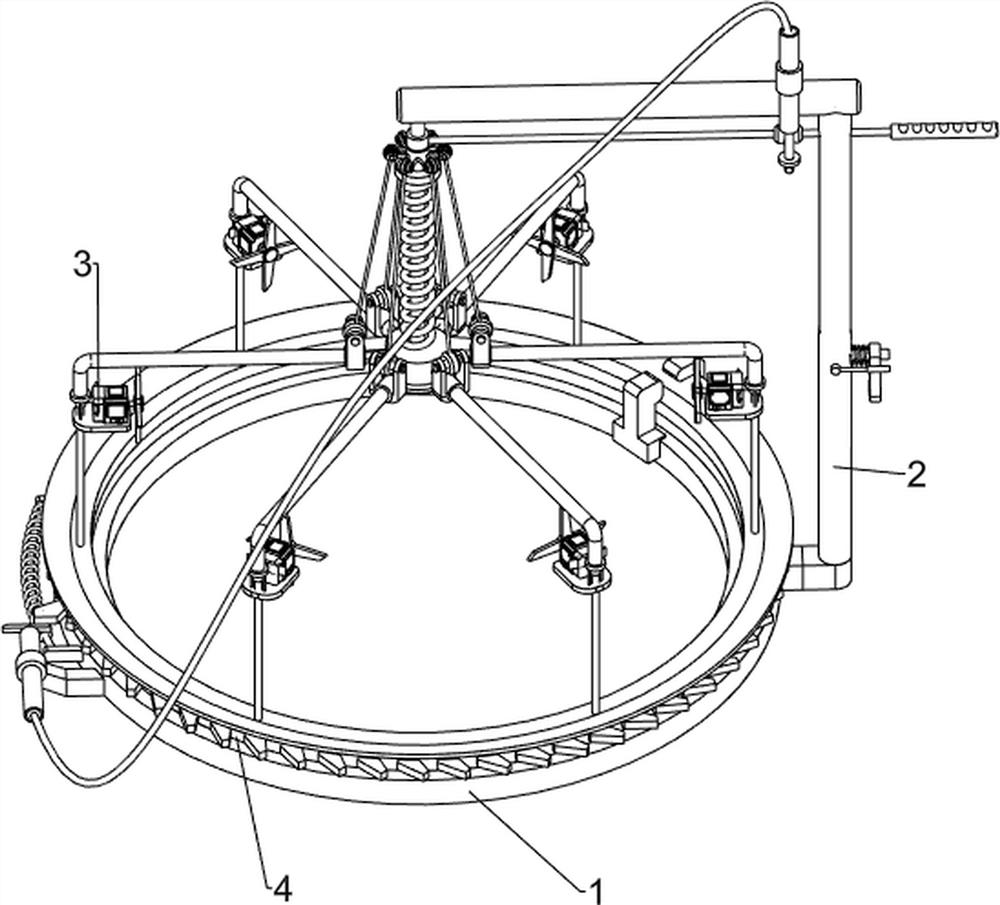 A garden shrub side trimming device