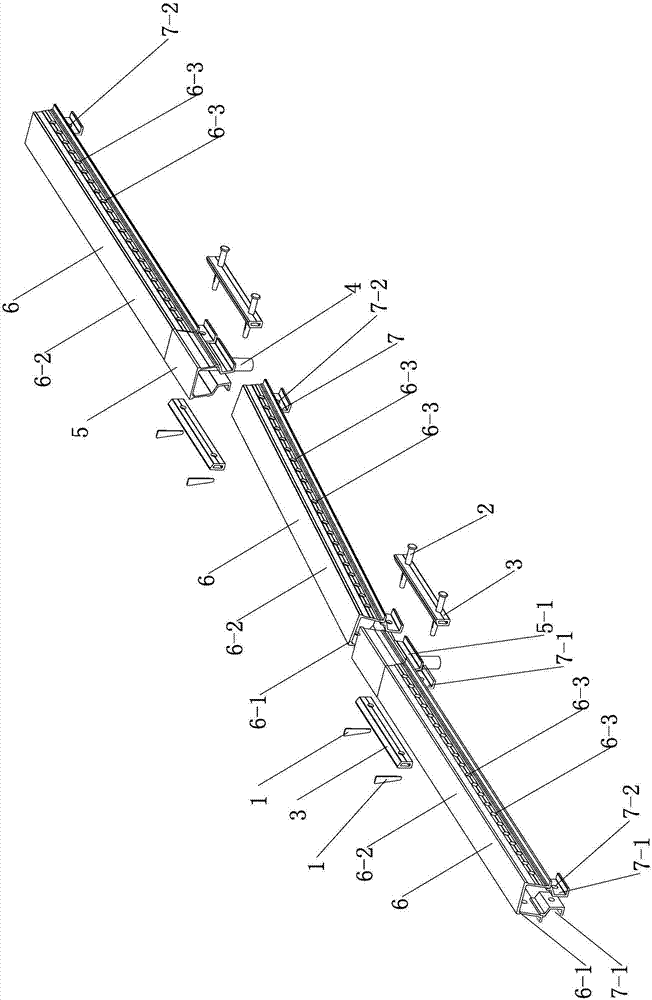 Aluminum alloy formwork keel structure and construction method thereof