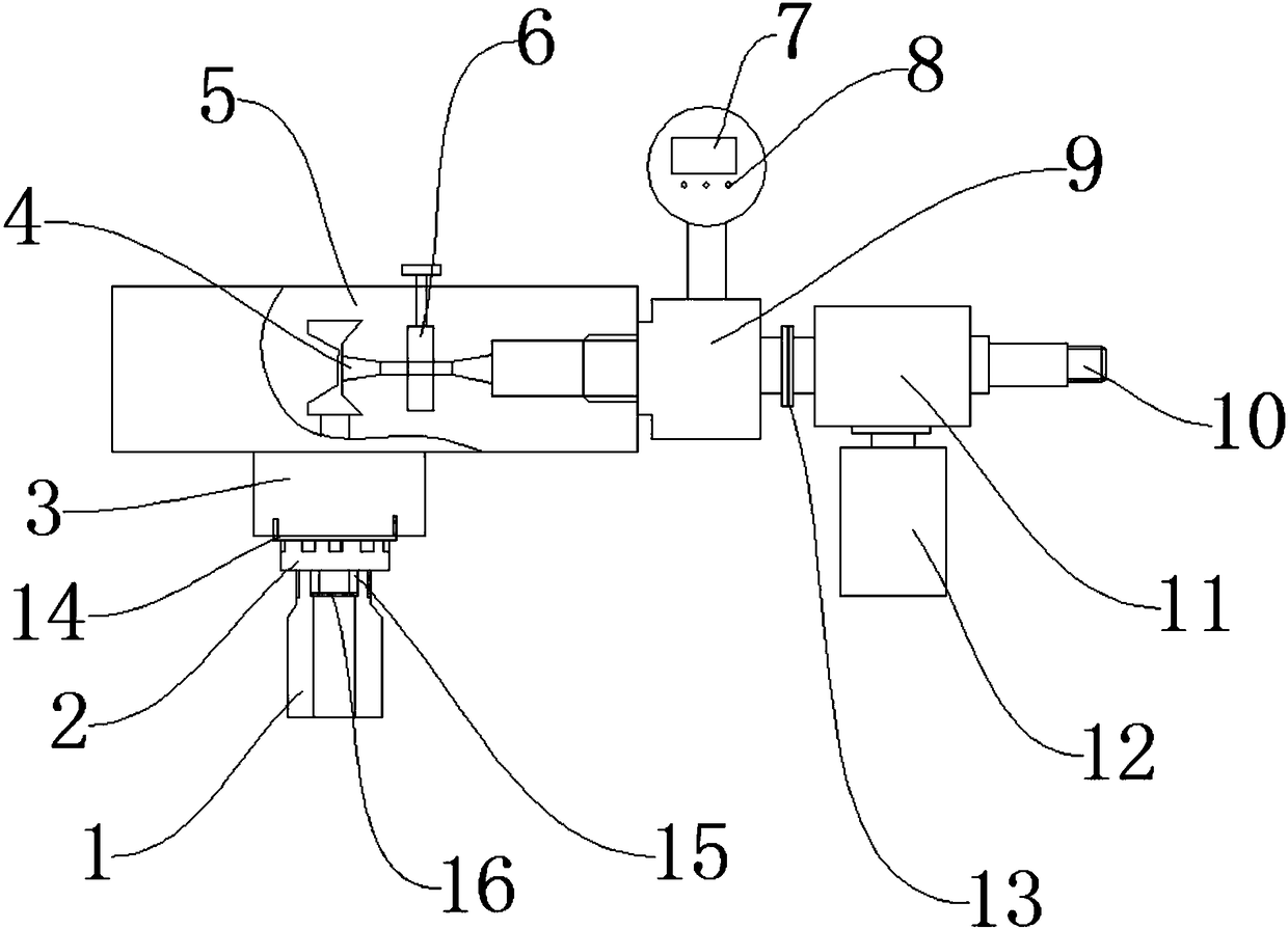 Connection structure of compressed air pipe