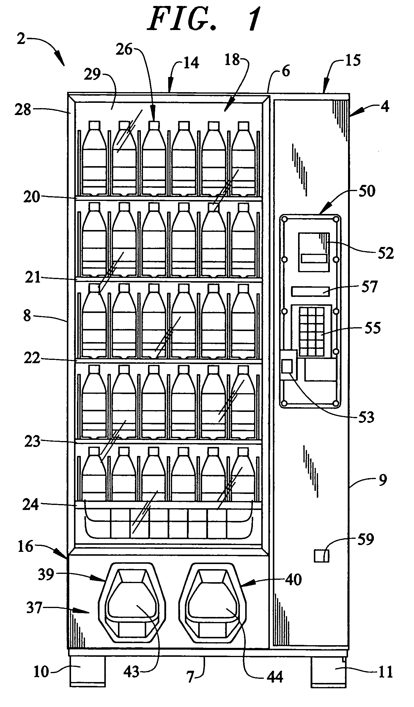 Anti-pilfering device for a vending machine