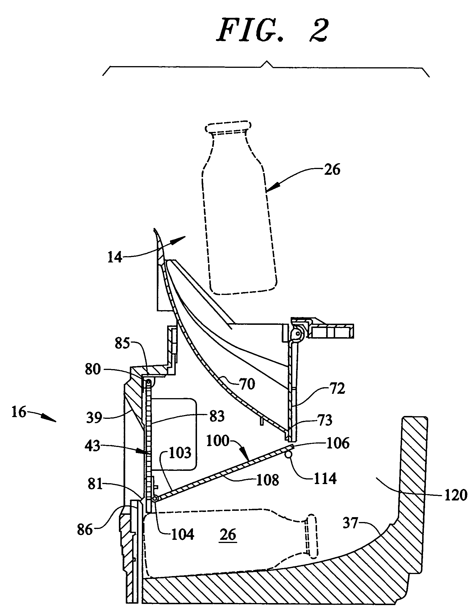 Anti-pilfering device for a vending machine