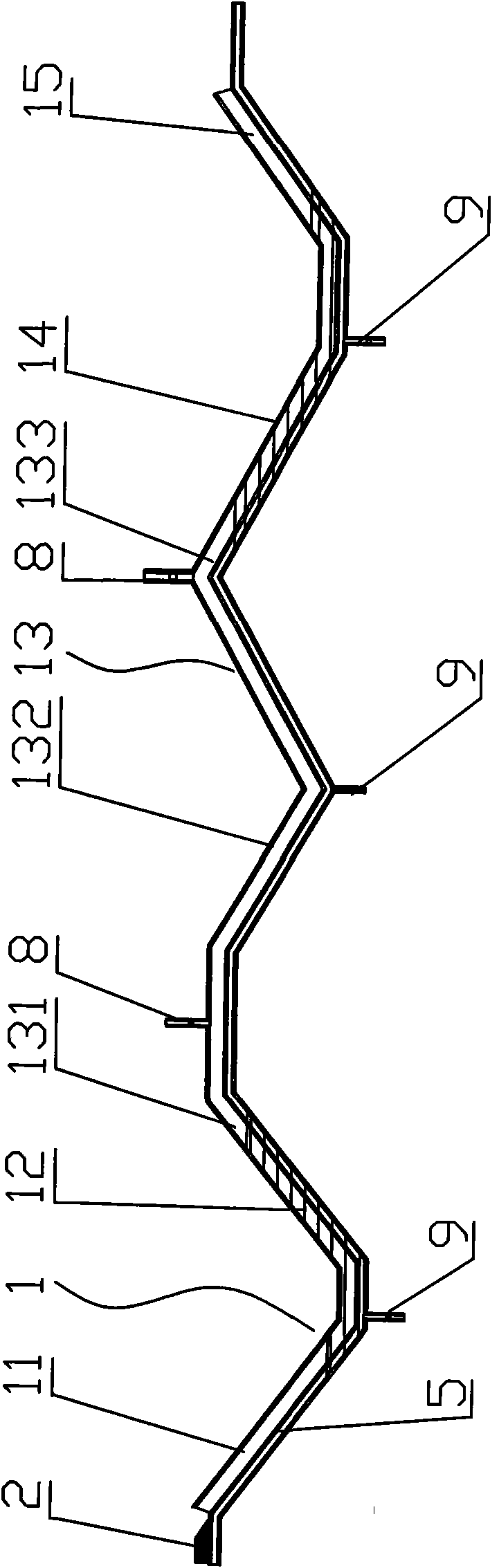 Transport system and producing method of sub-vacuum duct