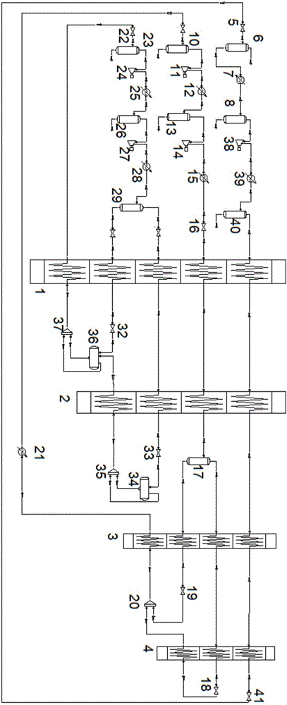 Floating type test platform of natural gas liquefaction system