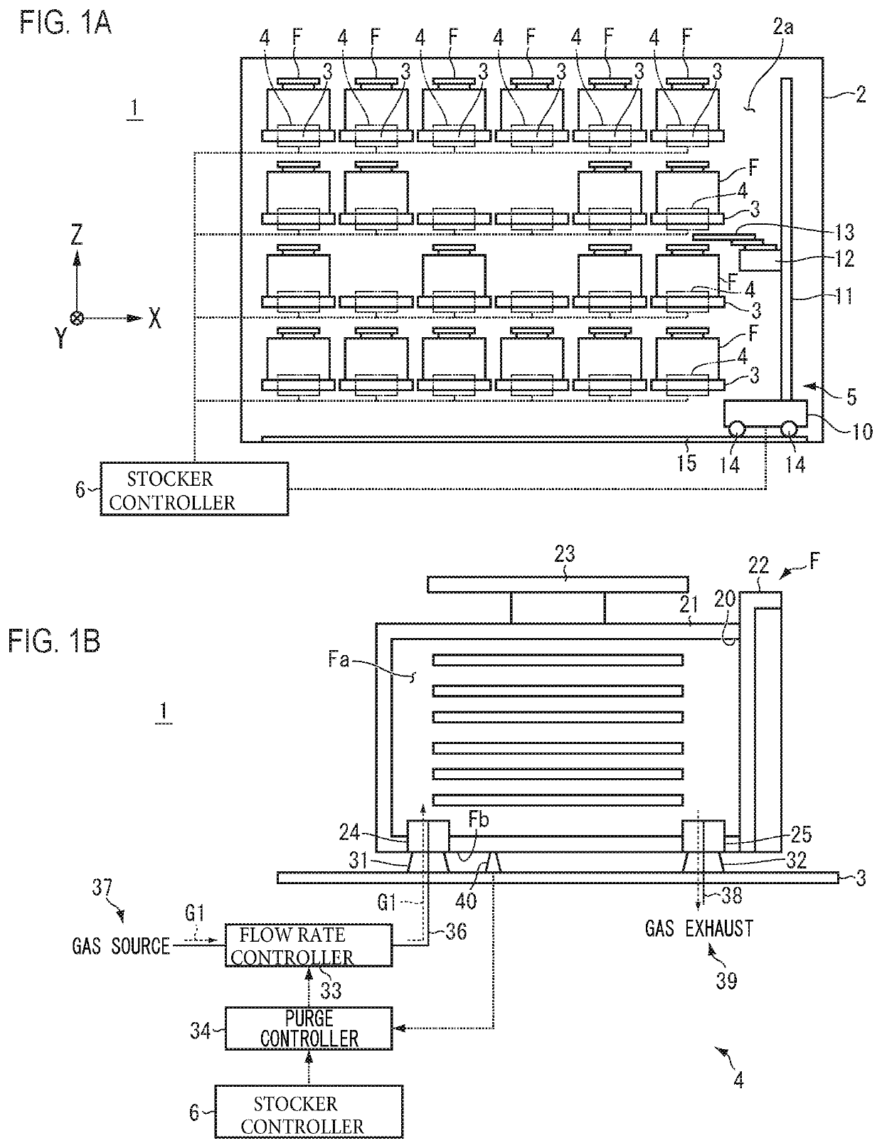 Purge device, purge stocker, and cleaning method