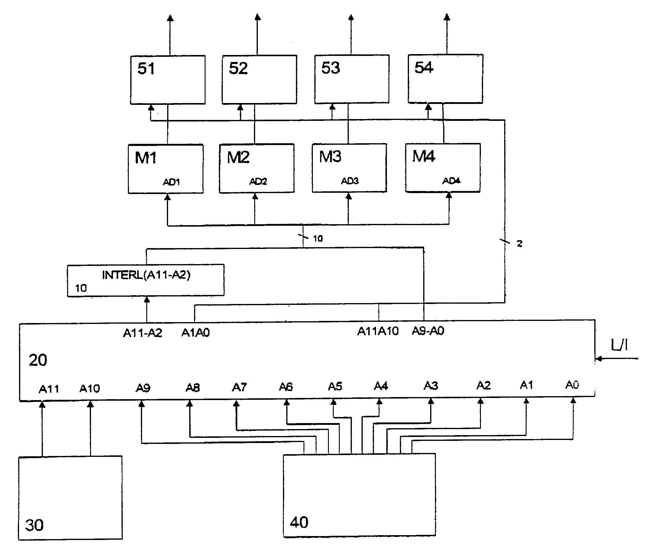 Interleaving method and apparatus with parallel access in linear and interleaved order