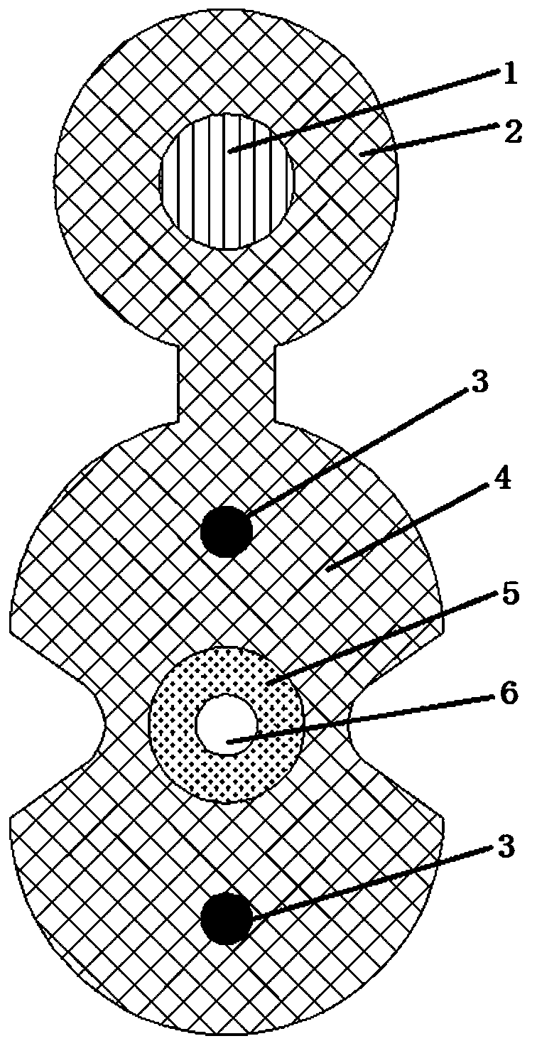 Flexible armored butterfly-shaped optical cable and manufacturing method thereof