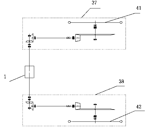 Travelling transmission mechanism of rice transplanter