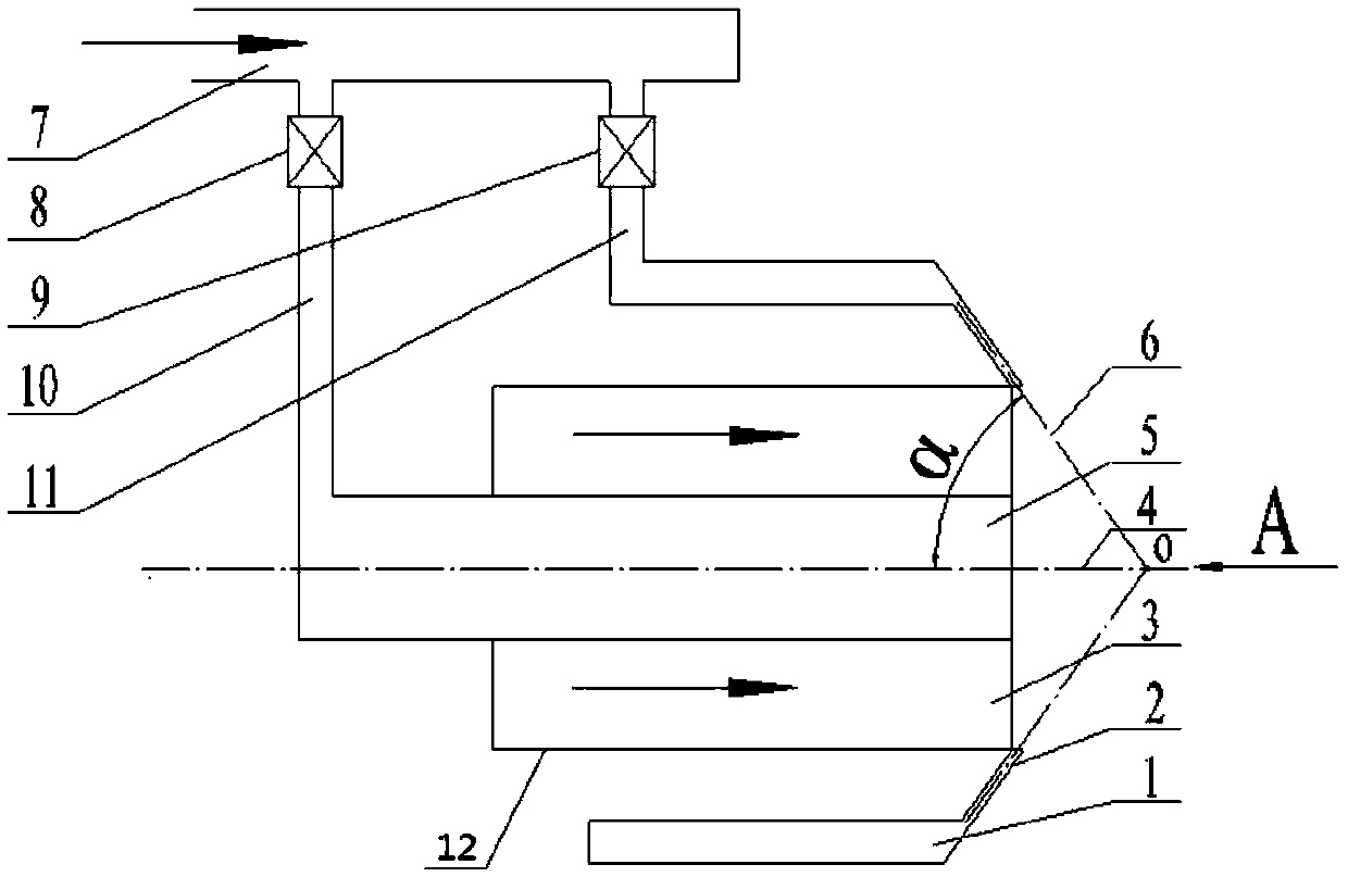 Burner with gasification agent and raw coal gas mixed completely and complete mixing and gasification method for gasification agent and raw coal gas