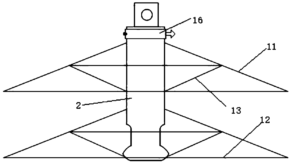 V-shaped arrangement anti-chain-falling treatment and warning method of composite insulators