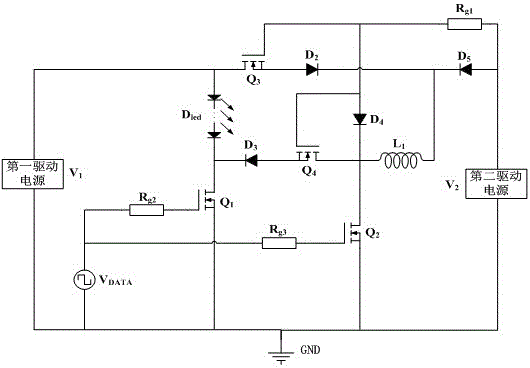 A resonant drive extraction circuit for led visible light communication