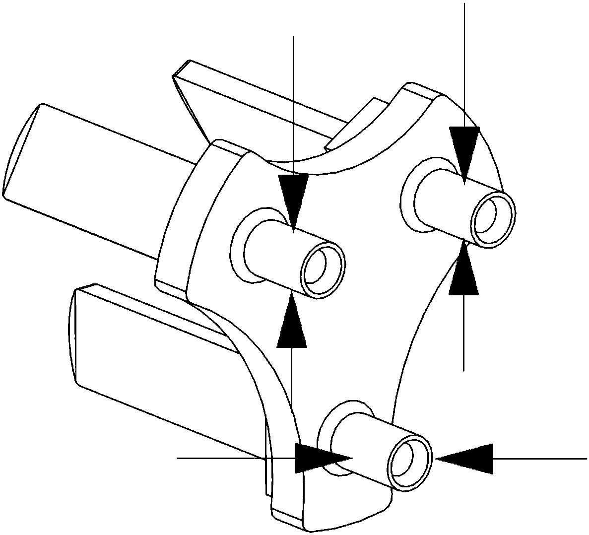 An automatic termination device for copper legs of a power cord