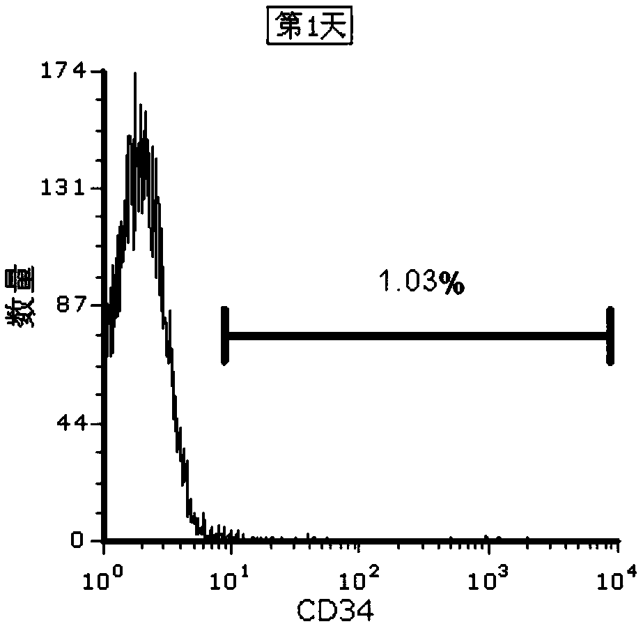 Culture method of CD34+ hematopoietic stem cells