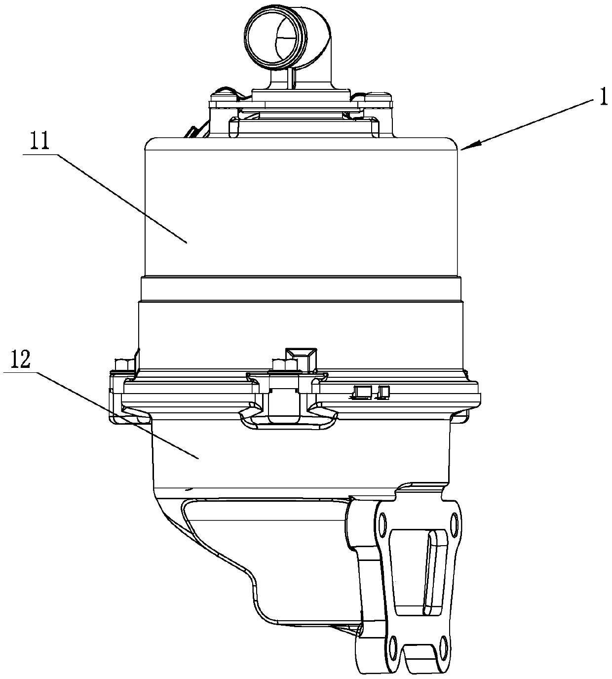 Centrifugal oil-gas separator and engine applying same