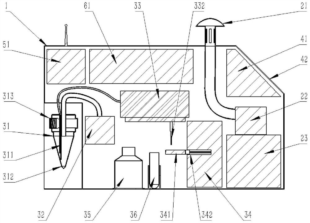 Air pathogen real-time monitoring and identifying instrument and identifying method