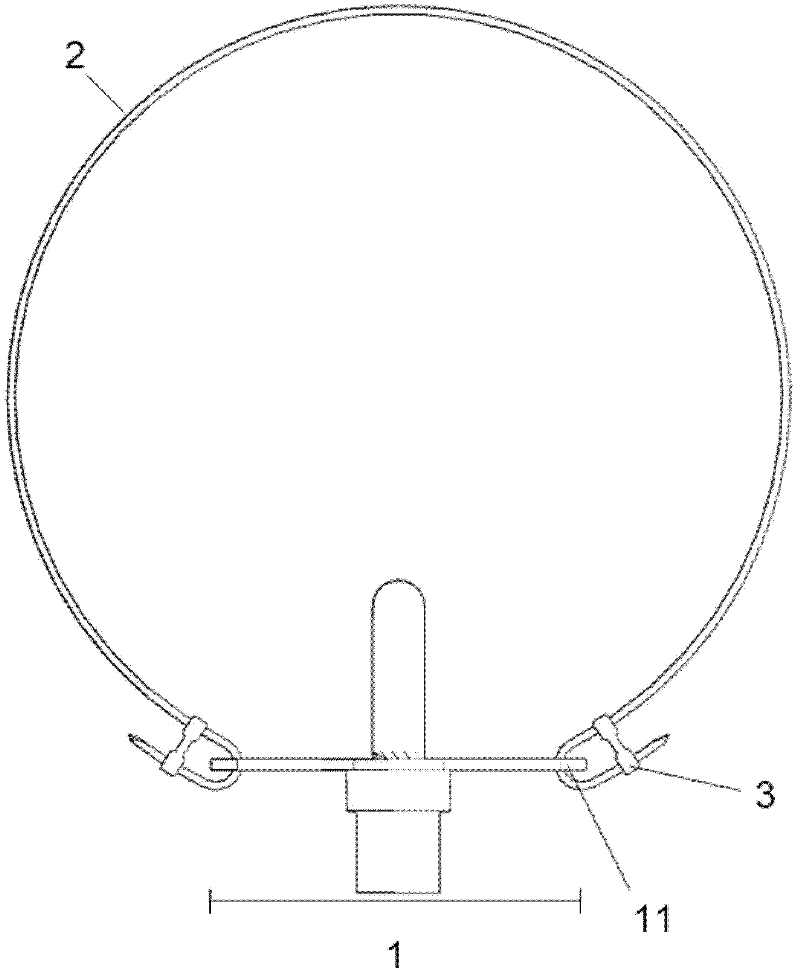 Tracheal cannula fixing device for tracheotomy child patient