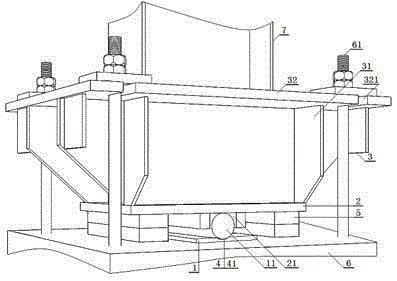 A variable articulated support that can improve the ability of buildings to adapt to surface deformation