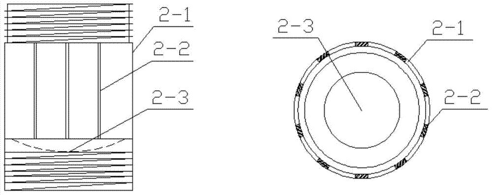 Laminated vibration columnar bottom sampler