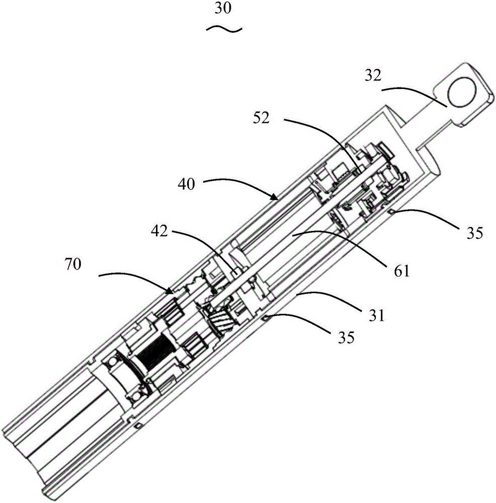 Electric lifting device for automobile stern door