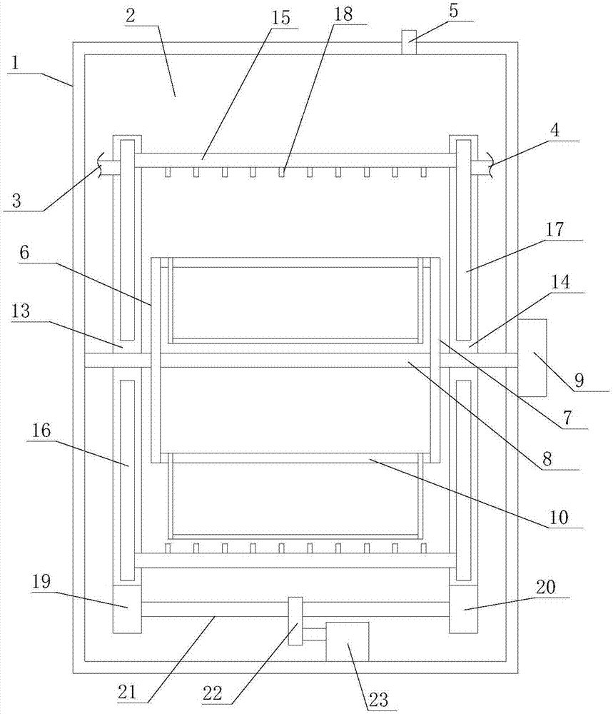 Rotary heating type composite propeller curing oven