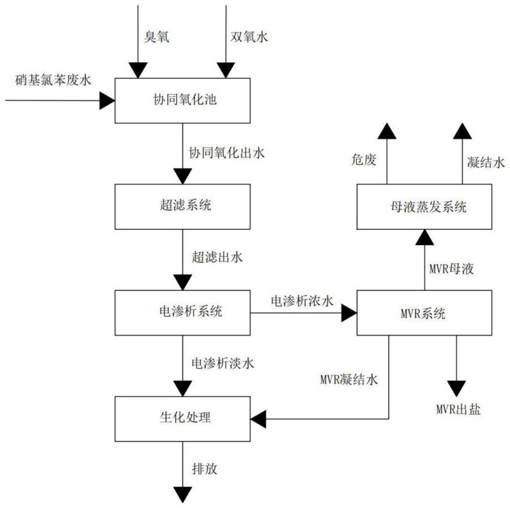 A kind of treatment method of nitrochlorobenzene waste water