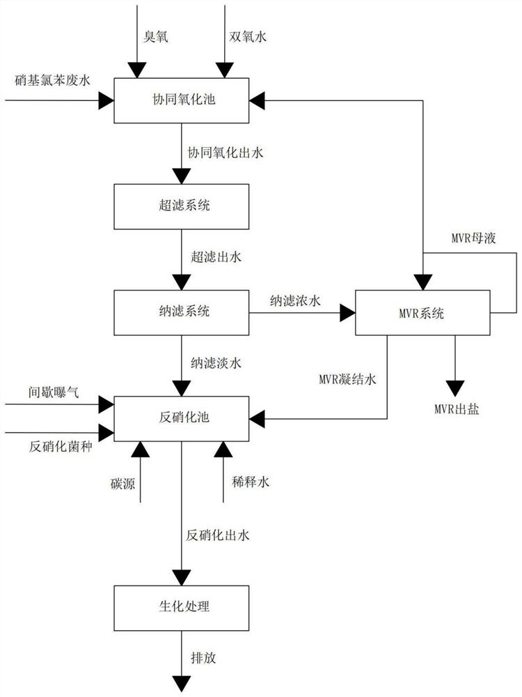 A kind of treatment method of nitrochlorobenzene waste water