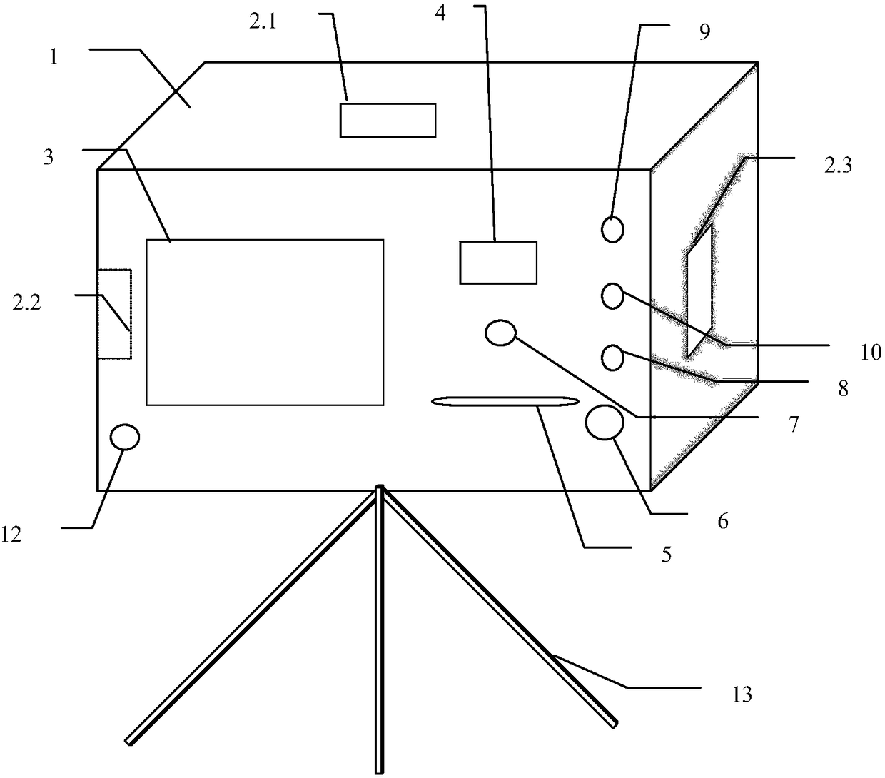 Three-way intelligent laser roadway deformation monitoring device and three-way intelligent laser roadway deformation monitoring method