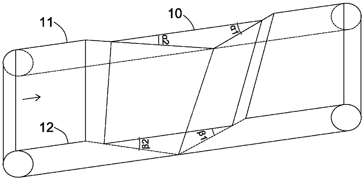 Sectional material cleaning method and cleaning device