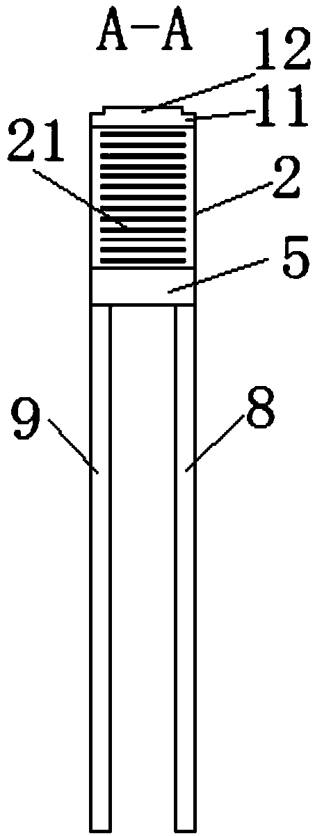 A front collision protection structure for passenger cars with low driving area