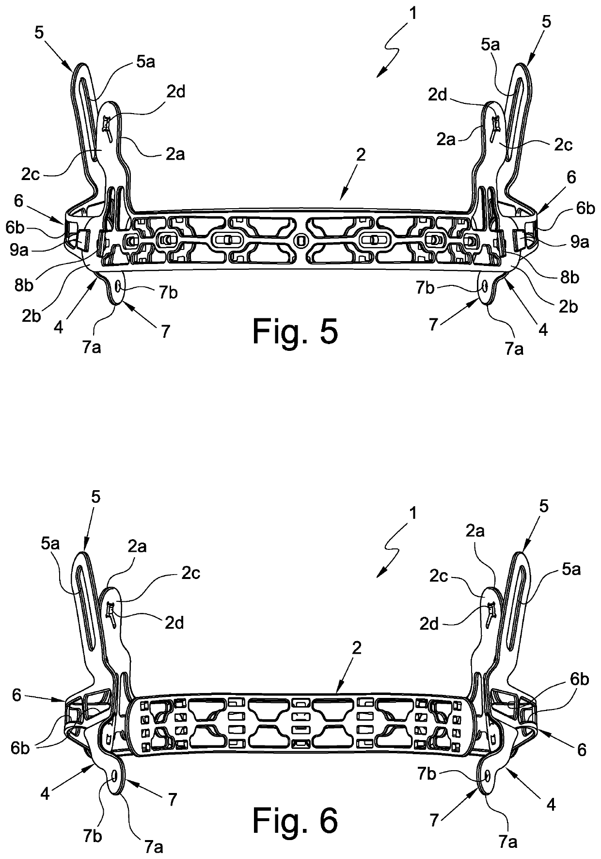 Forehead support band for helmets and helmet provided with such forehead support band