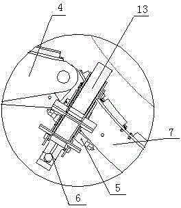 Tower holding device for wind power maintenance crane