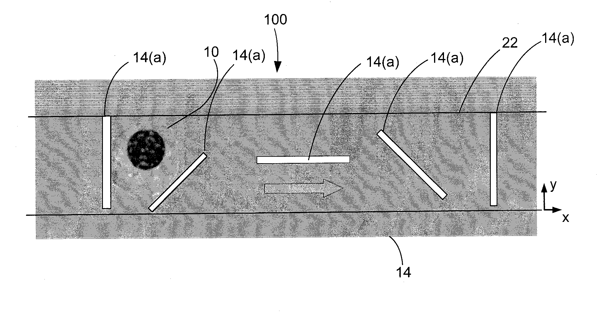 Optofluidic microscope device with photosensor array