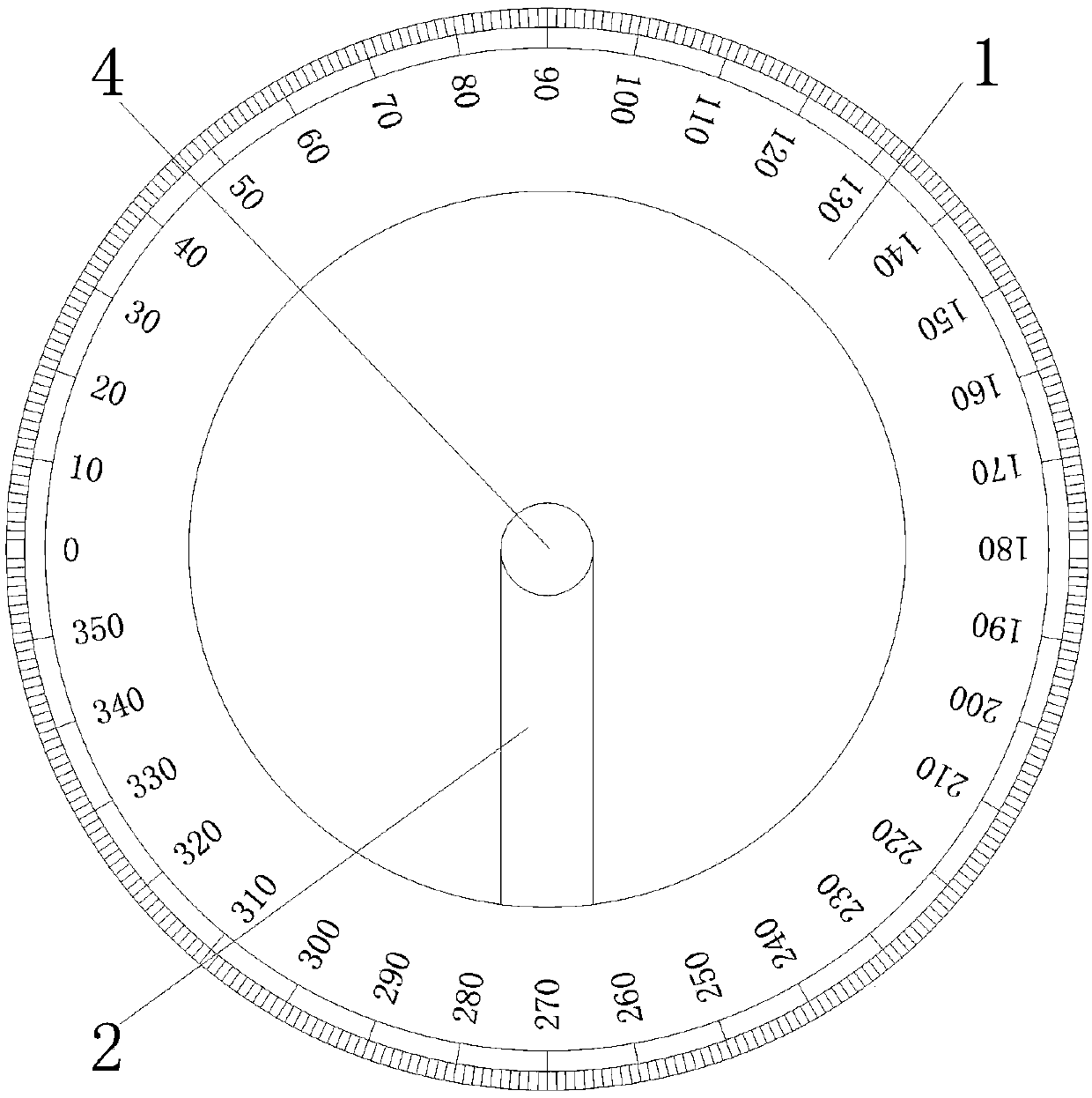 Portable teaching protractor