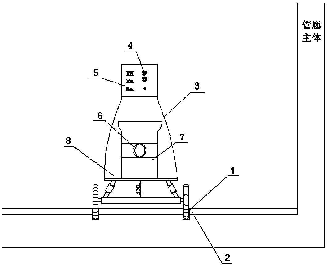 City underground comprehensive pipe rack overhauling method