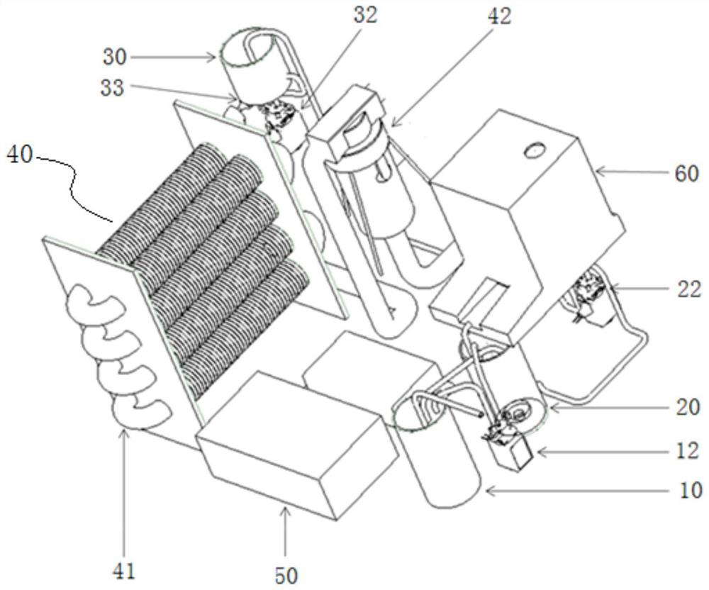 Water recovery type NaBH4 hydrogen production device