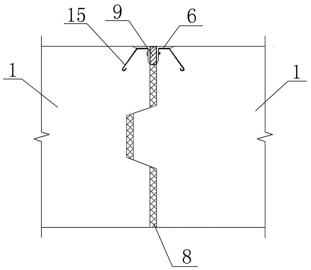 A construction method of hangar concrete surface structure