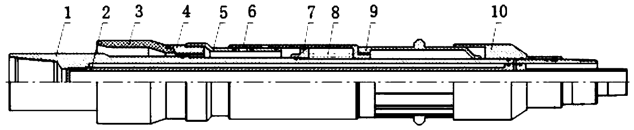 A step-by-step rubber cup packer that can be dragged under pressure and its application method