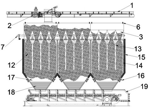 Clean environment-friendly calcining furnace and method for indirectly treating dolomite