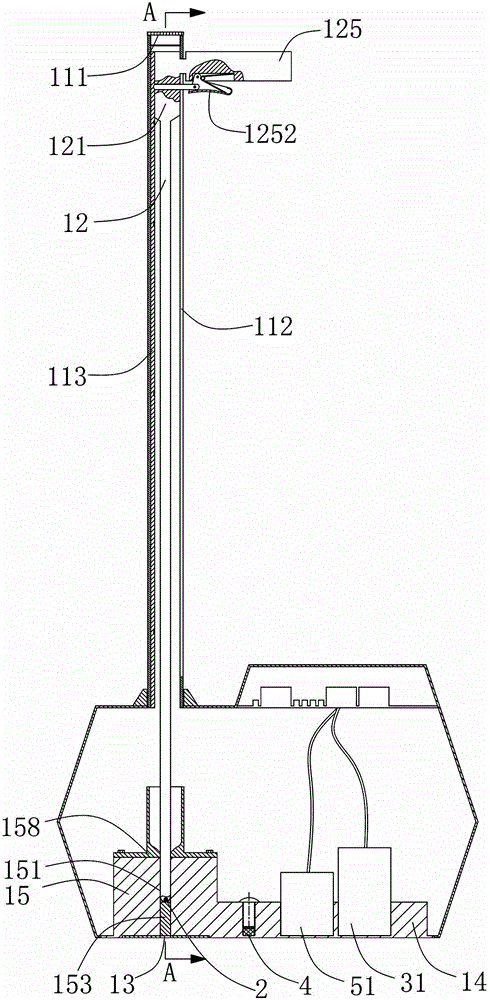 Single-pole low-activity nucleon moisture density instrument