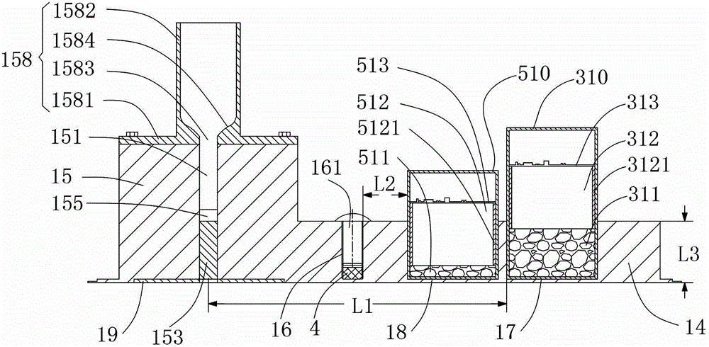 Single-pole low-activity nucleon moisture density instrument