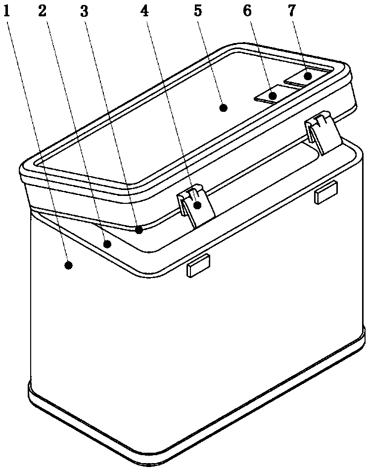 An intelligent recyclable and reusable express packaging box