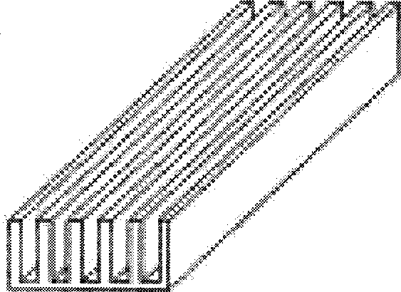 Method for manufacturing grid artificial board core strip