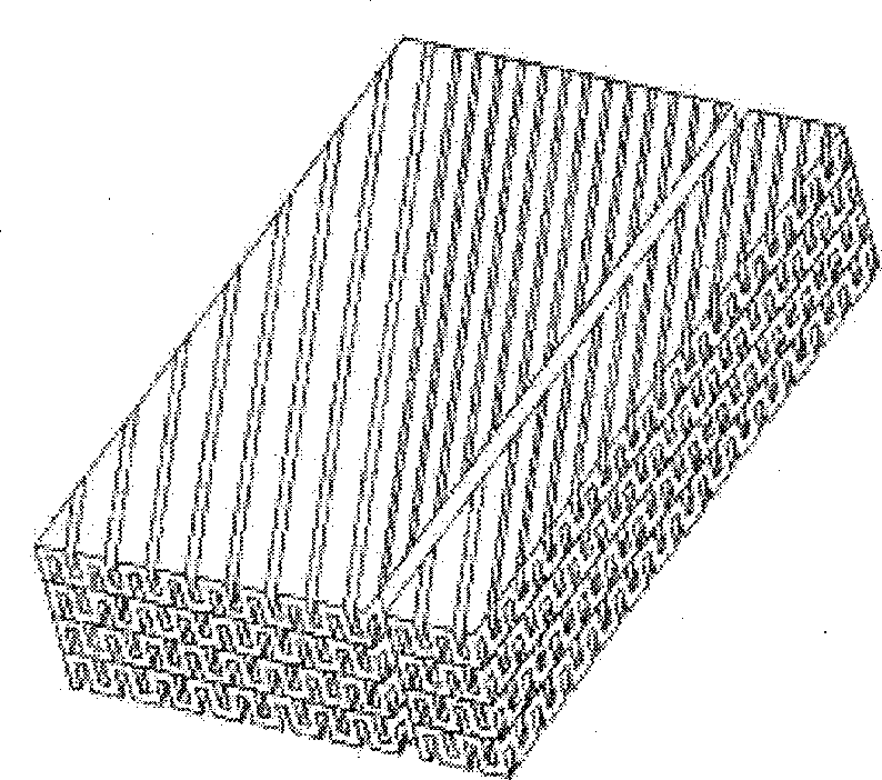 Method for manufacturing grid artificial board core strip