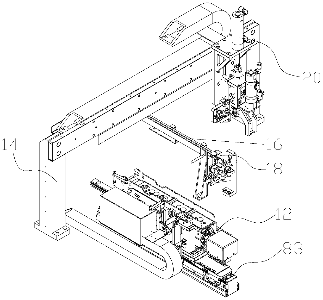 Automatic feeding and positioning mechanism for special-shaped bolt