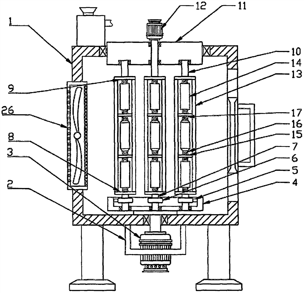 Uniform heating type annealing furnace for glass bottle production